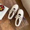 Fashion Fashion Hook Loop Ladies Mary Janes Flats Shoes Soft Female Footwear Round Toe Shallow Women Ballet Flats Slip On Shoes  lady