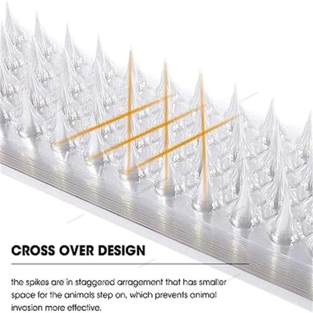 10/20Pcs Strips Bird Spike Repellent Plastic Bird Control Spikes  Anti Pigeons Away Spikes