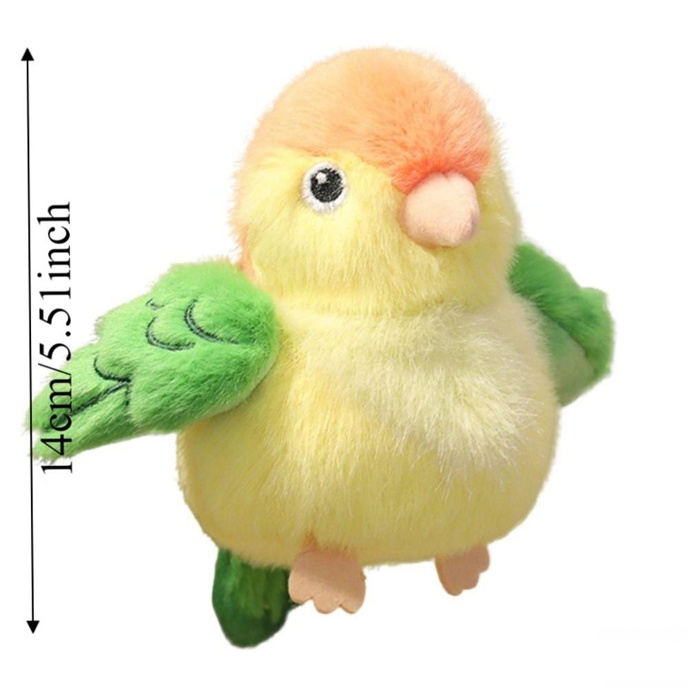 Simulation Plush Bird Keychain Cute Animal Bird Doll Pendant Birds Plush Pendant  Children Gift