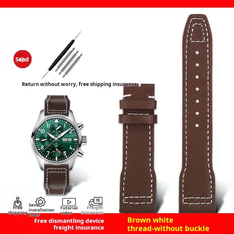 Для Iwc IW378003 378005 377709 500916 Pilot Princekin Mark Браслет для часов Мужской Ремешок для часов 20 мм 21 мм мягкий Натуральная кожа Ремешок для часов 20mm