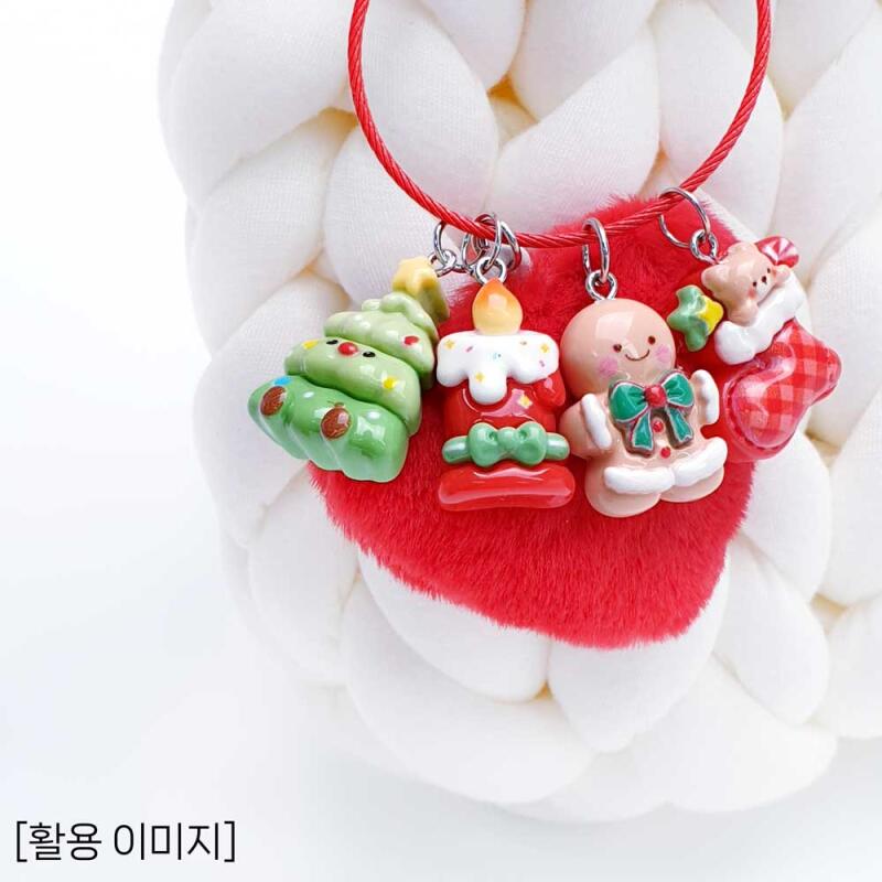 Christmas Pendant Keychain Material Accessory Supplies