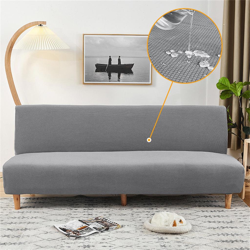 Jacquard Solid Color Sofa Bed Cover Elastic Water Repellent Couch Cushion Cover Non-slip All-inclusive Seat Slipcover for Home