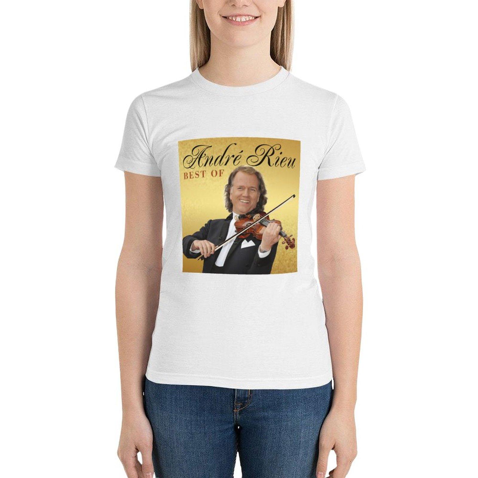 

Andre Rieu Лучшая футболка Andre Rieu Одежда в стиле хиппи Милые топы Футболка с принтом животных для девочек Женская одежда L белый