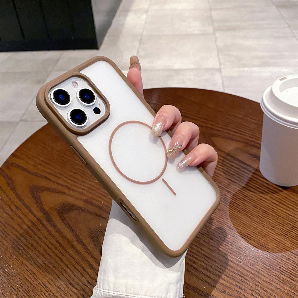 Thin Matte Magnetic Absorbing Mobile Phone Case 13 Suitable for IPhone 15 Promax Protective Case 14 Apple 16plus Case