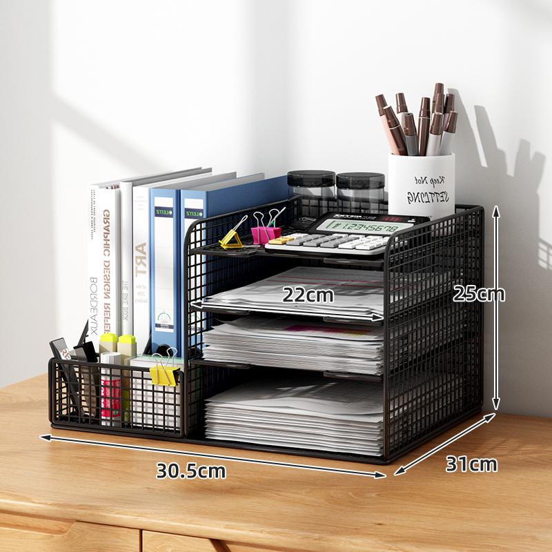 Multi-layer Desktop File & Bookshelf Organizer
