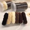 5Pcs/Set High Elastic Hair Rubber Bands For Women Plush Hair Ties Girls Thick Hair Rope Lady Scrunchies Head Band Headdress