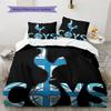 Tottenham Logo  Bedding Quilt Set Quilt Cover Pillowcase Home Decoration Birthday Gift (1 * Duvet Cover + 2 * Pillowcase, Without Core)