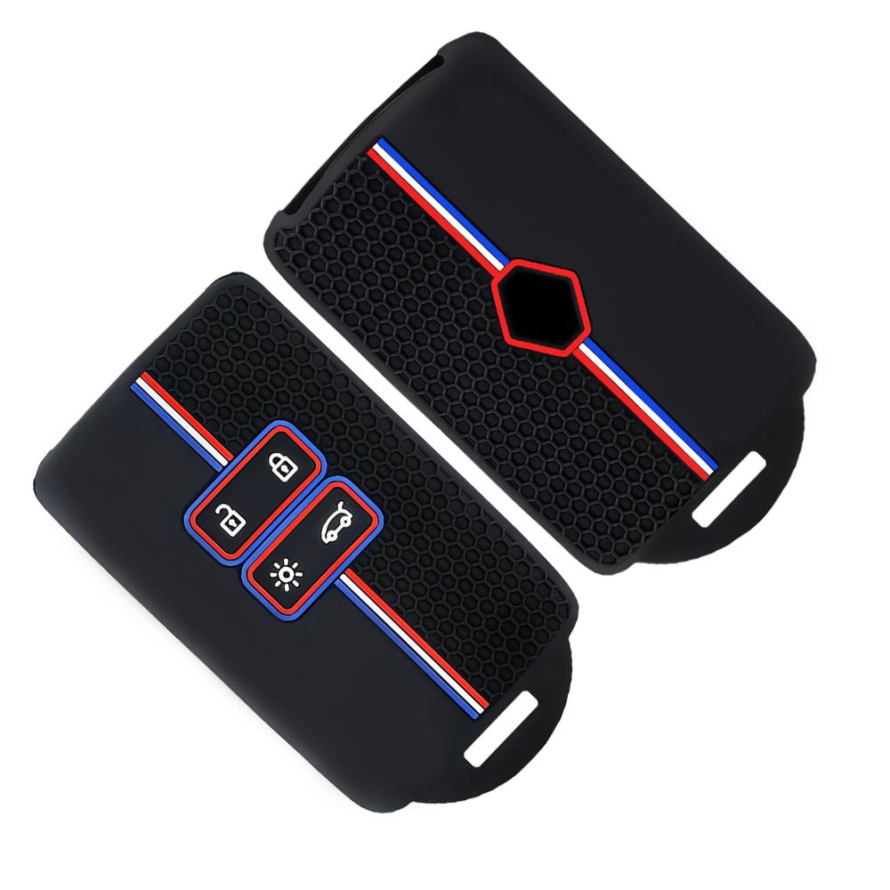 Silicone Key Case Cover For Renault Austral Captur Arkana Koleos Zoe Scenic Dacia Sandero Duster Logan Jogger Kadjar Clio Megane