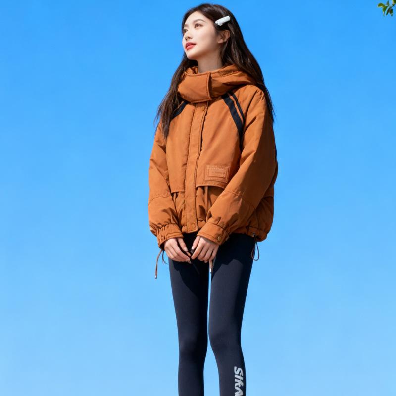 Winter new short high-end cotton clothes women's hooded loose casual huge good-looking thickened jacket