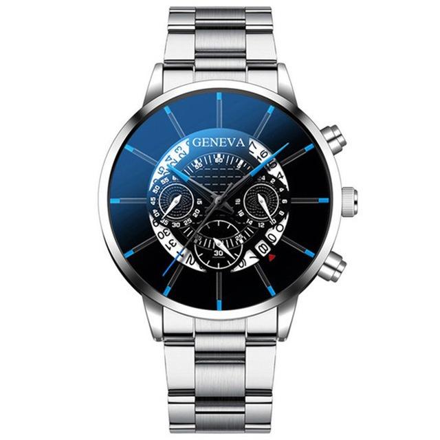 Trend Mens Fashion Watch Geneva Creative Calendar New Arrivals Alloy Steel Watch