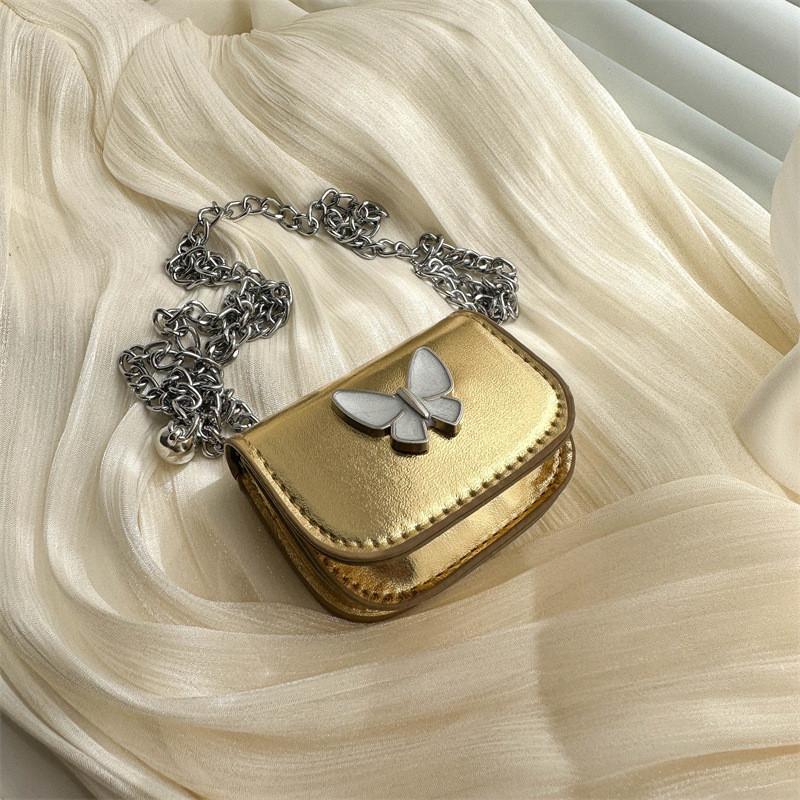 Fashionable Unique Butterfly Decorated Shoulder Bag For Women 2024 Spring New Cross Saddle Armpit Bag