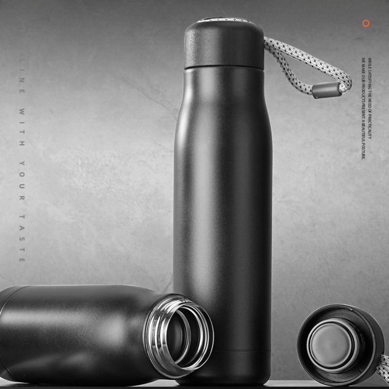 400/550ML Thermo Bottle Vacuum Flasks with Rope Stainless Steel Outdoor Travel Cups Portable Thermal Water Bottles