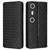 For XREAL Beam Pro Wallet Case Rhombus Imprinted Leather Phone Cover