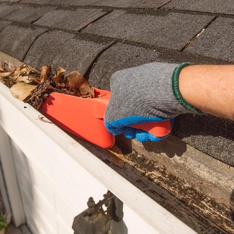 Gutter Getter Scoop Cleaning Roof Tools Flexible Dirt Debris Remove Multi Use Eaves Garden Leaf Gutter Spoons Cleaning Shovels