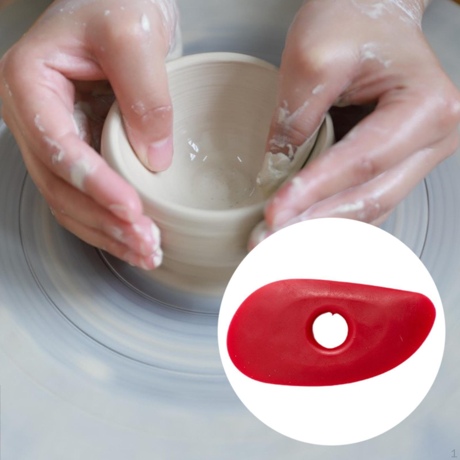 

Керамическая глина Резиновые ребра для силикона Керамика Инструменты Инструмент для обрезки и формовки красный