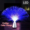 Оптоволоконна лампа в подарунок для фестивалю, зоряна зірка, світлодіодне світло, 3 кольори, що змінюються