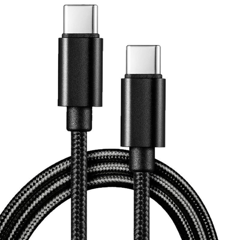 66W 5A Nylon 1/2/3Meters Usb C To Type C Fast Charging Cable For Mosr Mobile Phone Charging Cable