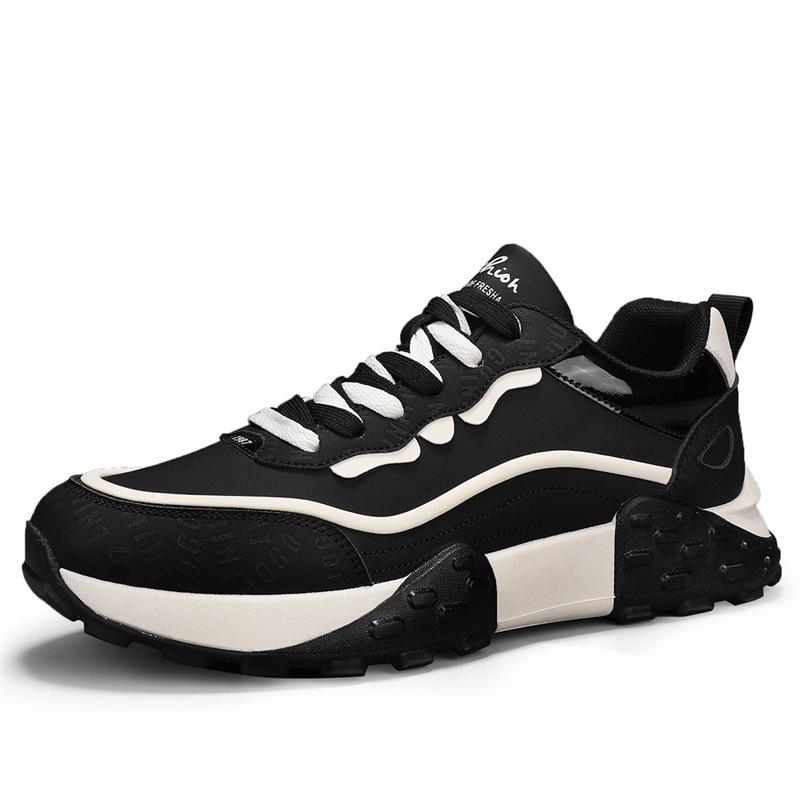 

Autumn and winter new men s thick-soled heightening dad shoes men s low-top contrasting color wear-resistant sports and leisure trendy shoes men s sho 39