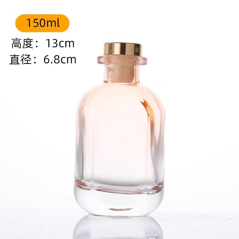 European Multicolor Vase Glass Flower Pot Basket Bottle Decoration Home Nordic Dry Transparent Hydroponic Small Bottle Gift