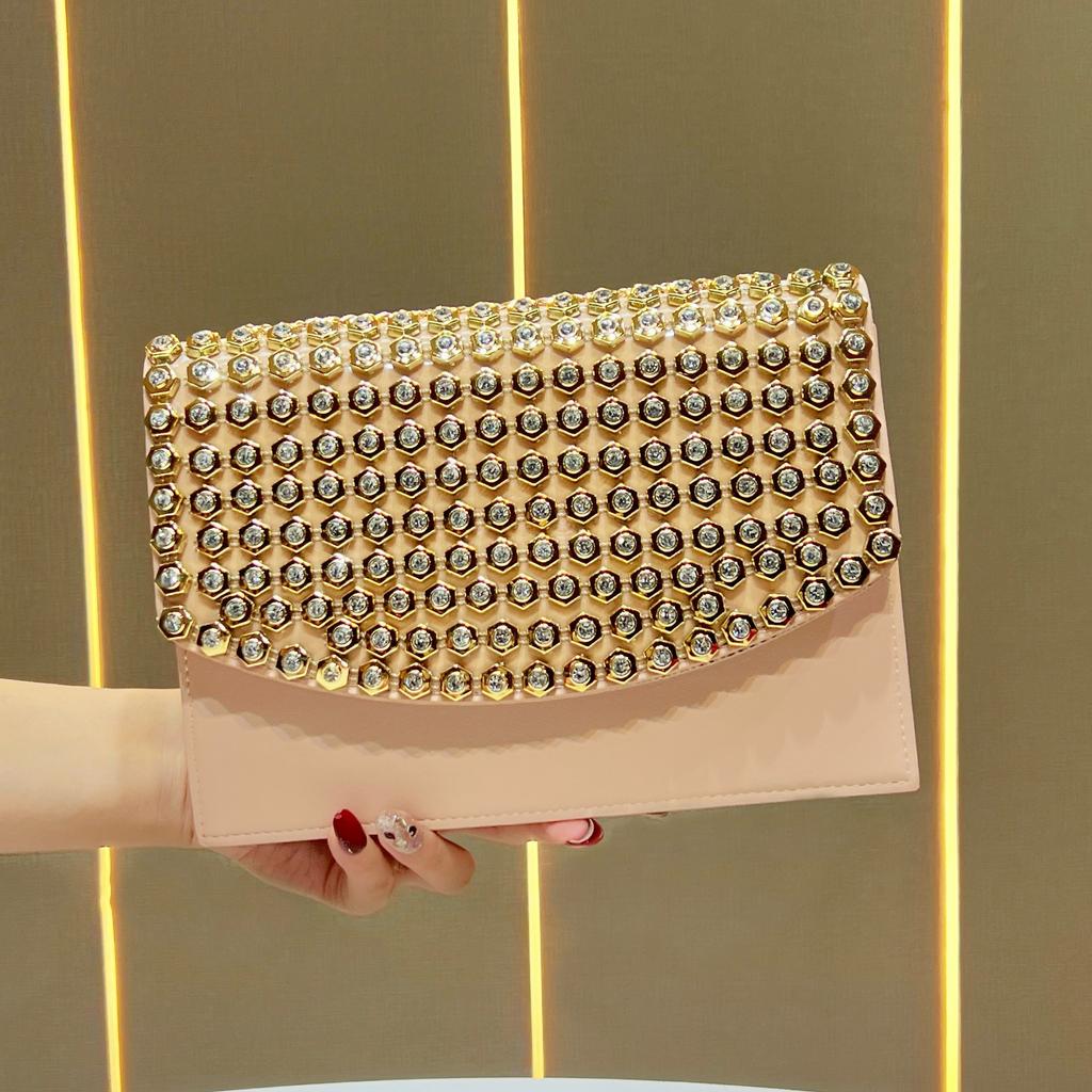 Underarm Bag - Elegant Style Evening Bag - Chain Bag - Elegant Water Droplet Handbag - Crossbody Bag with Slanting Strap