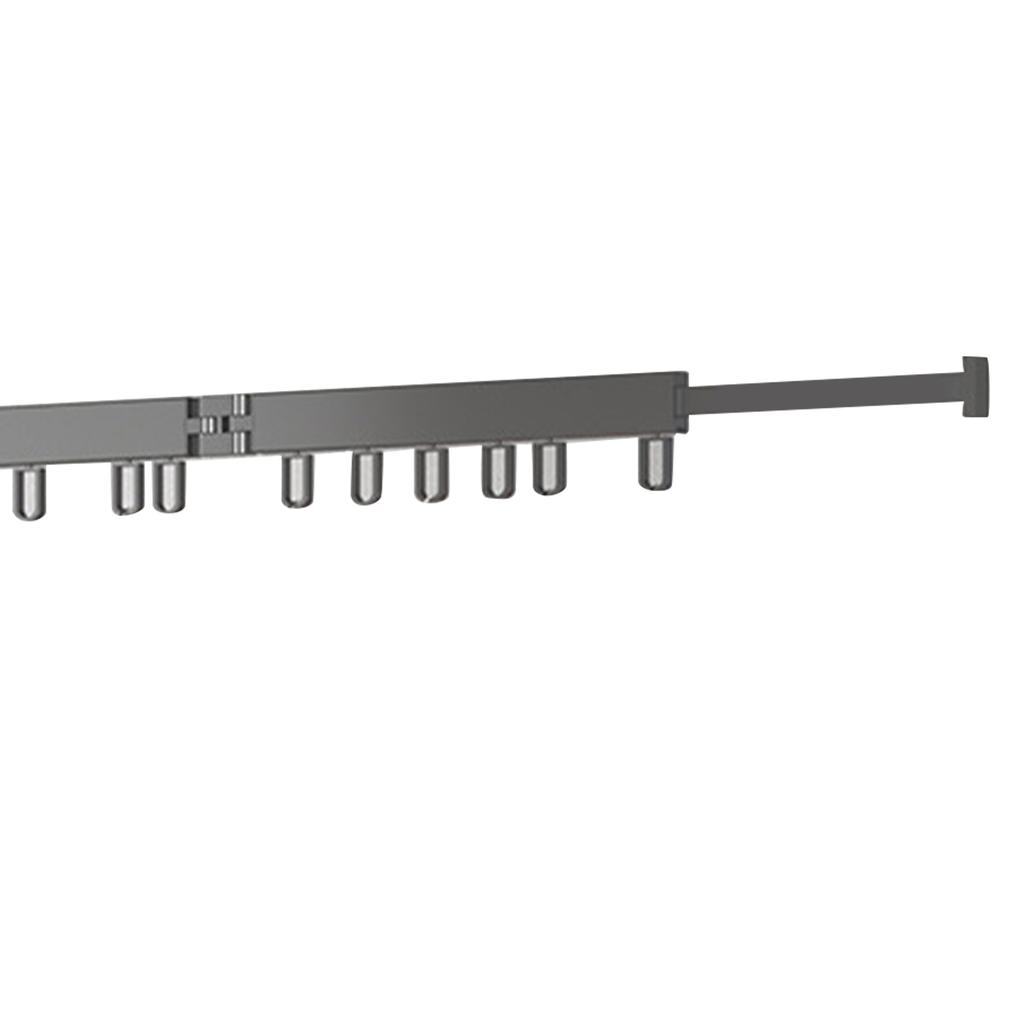 Wäscheständer, Aluminiumlegierung, einziehbarer Wäscheständer, Balkon, schlagfrei, Wandmontage