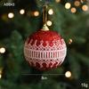 New 8CM Christmas Ball Pendant Creative Plastic Xmas Tree Decor Gifts Shatterproof Hanging Ball Ornament Party Decor