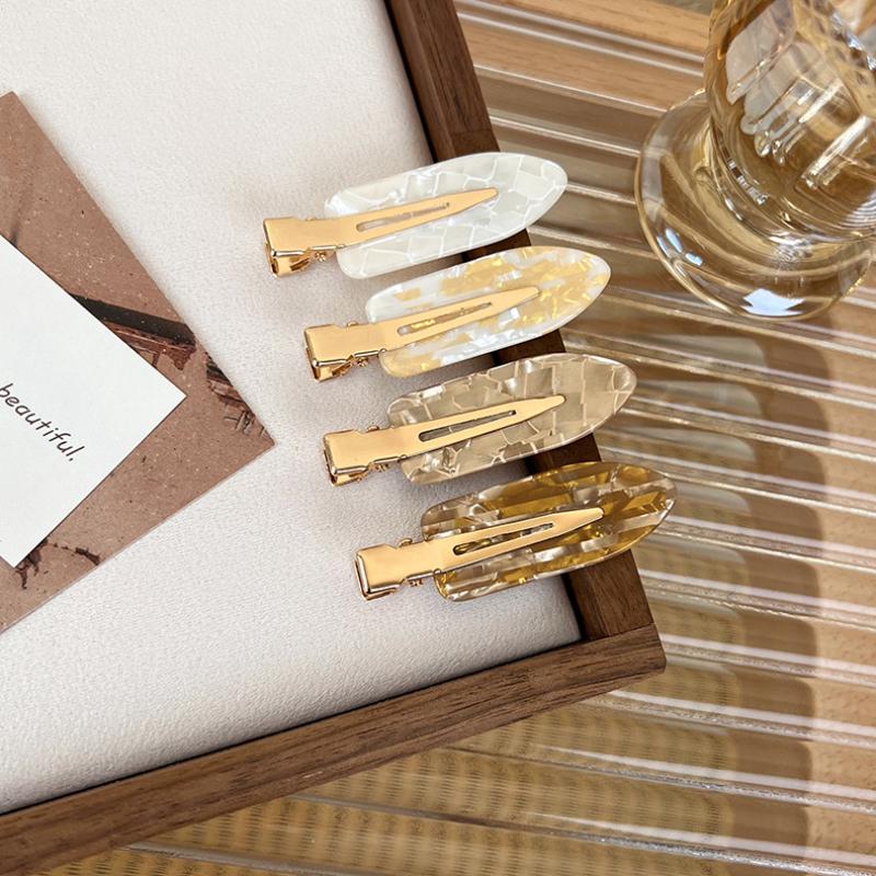 UXSL Korea Acetate Seamless Hairpins Womens Girls Simple No Bend Bangs Clips Duckbill Clip Barrettes Hair Styling Tool Haddress