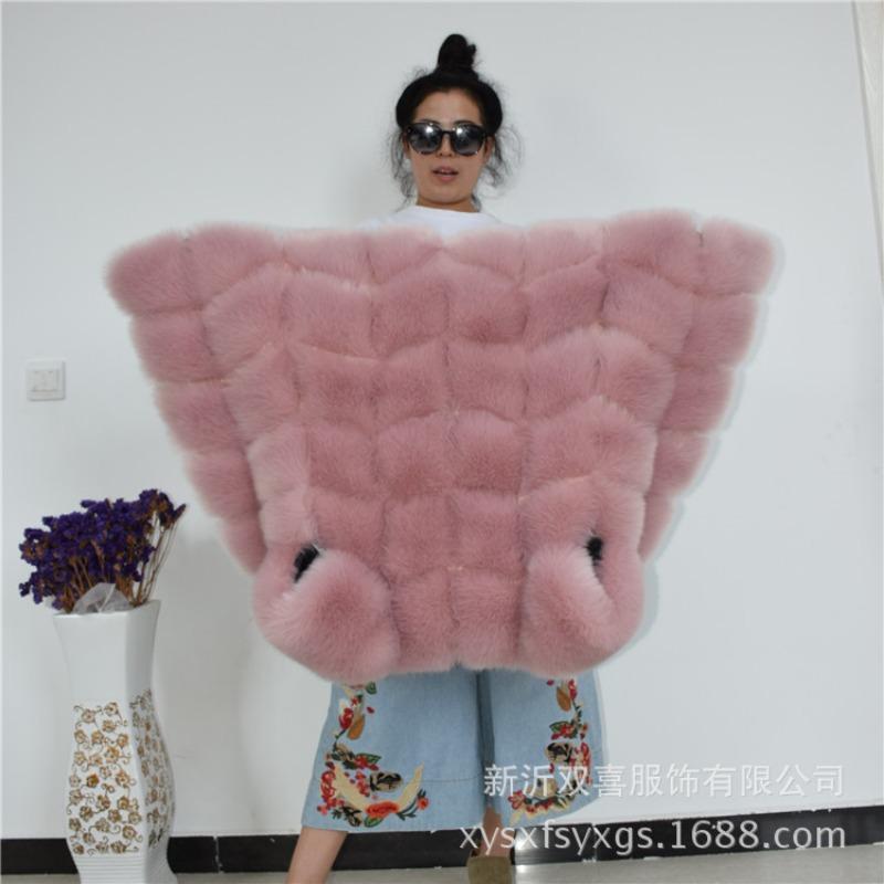Autumn and Winter New Imitation Fox Fur Vest Women's Medium and Long Rotator Sleeve Repair Thermal Vest