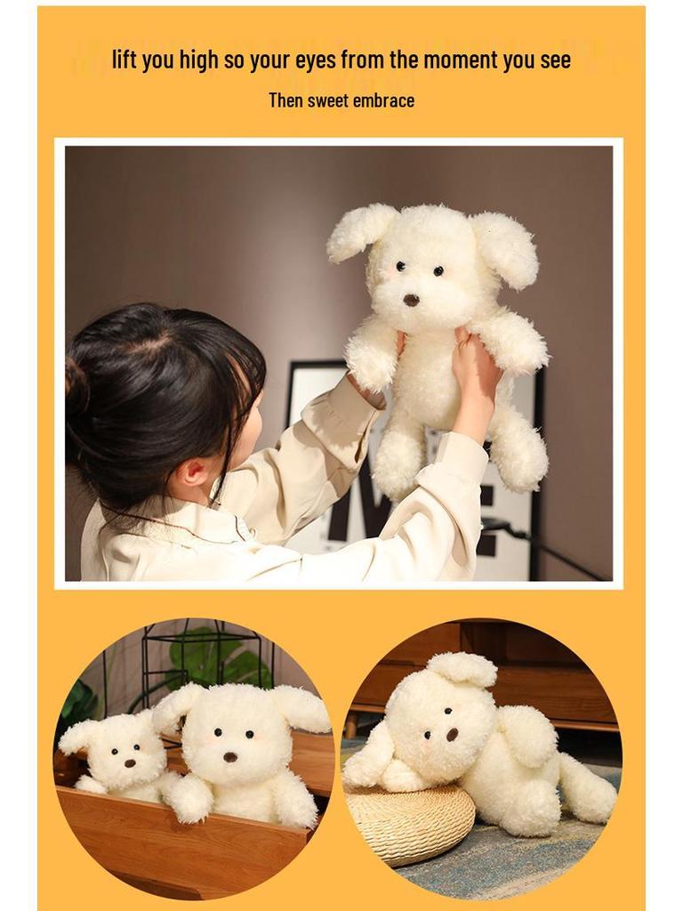 Cute Plush Puppy Sleeping Pillow Doll - Healing Toy for Girls