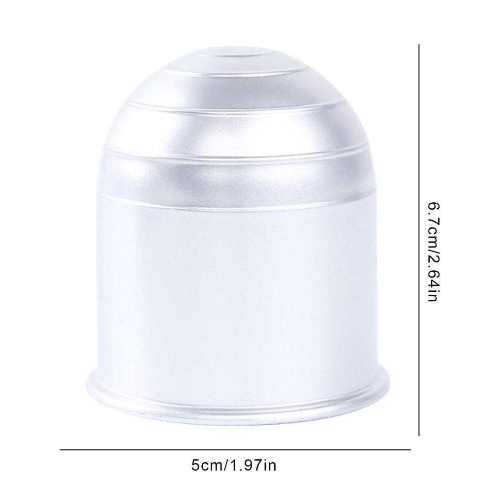 50mm Traction Ball Cover ABS Plastic Rainproof Dustproof Chrome Plated Camper Compatible 2" &