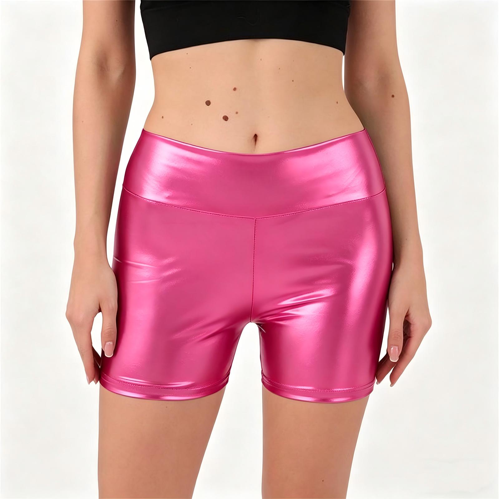 

High Waist Stretchy Yoga Shorts for Women Comfortable Lightweight Breathable Athletic Running Gym Workout Biker Shorts M