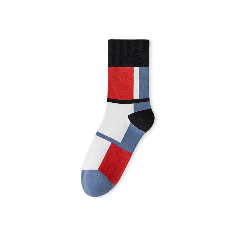 Men's and women's trendy socks, mid-tube socks, breathable pure cotton socks, cotton socks, anti-odor and antibacterial, casual women's socks