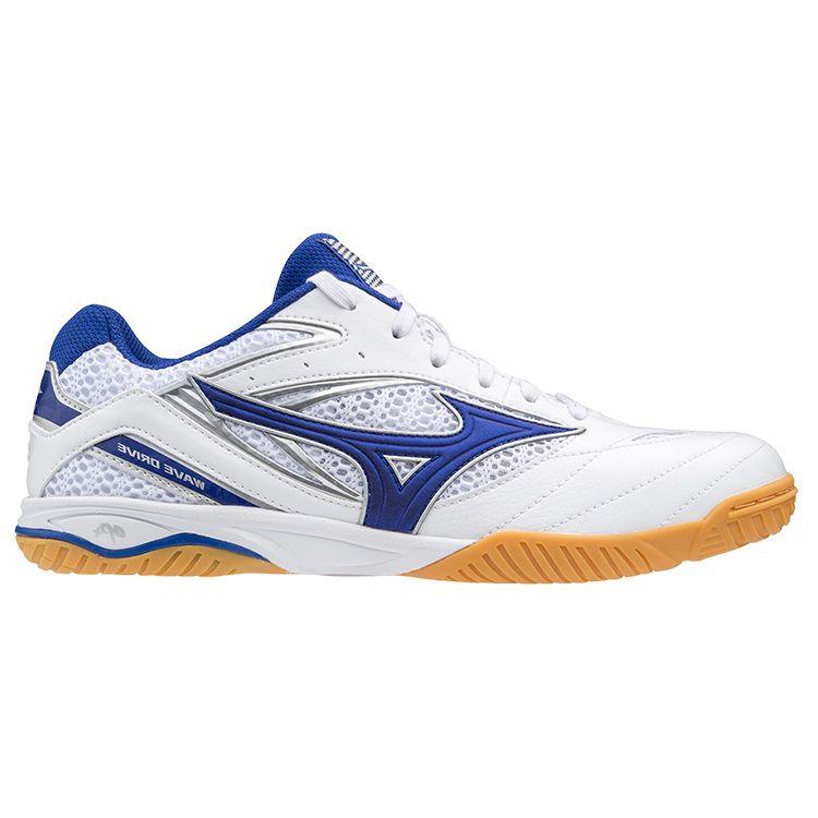 Mizuno Wave Drive 8 White Blue Unisex Indoor Table Tennis Shoes 81GA170520