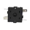 3 Pin 5 Pin Rotary Switch Selector for Electric Room Heaters AC 250V 16A Compatible with Radiator Temperature Controls