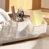 Wall-Mounted Cup Holder Nail-Free Draining Organizer Multifunctional Storage Rack for Living Room Drinking Fountain Space Saving