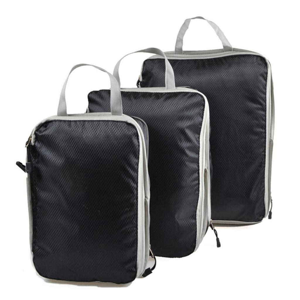 3Pcs/set  Compressible Travel Storage Bag Portable Large Capacity Storage Bag Suitcase Luggage Packing Cubes