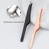 Stainless Steel Eyebrow Clip Eyelashes Double Eyelid Sticker Tweezers Makeup Tools Slant Tip Hair Removal Tweezers Beauty Tools