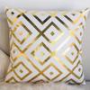 Golden Pillow Cover 45x45CM Pillowcase Comfortable Geometric Cushion Cover  Home