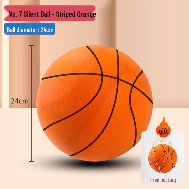Silent No. 5 Children's Sponge Basketball - Elastic, Quiet Ball for Toddler Indoor Play