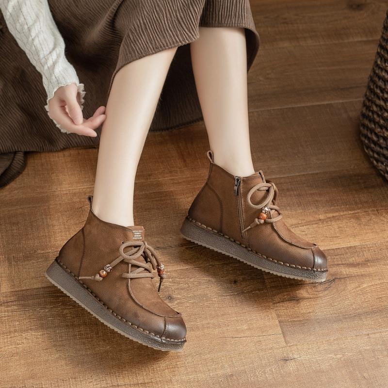 New Style Shoes, Women's Boots, Retro Shoes, Casual Soft-soled, Comfortable and Versatile Ankle Boots, Women's Shoes