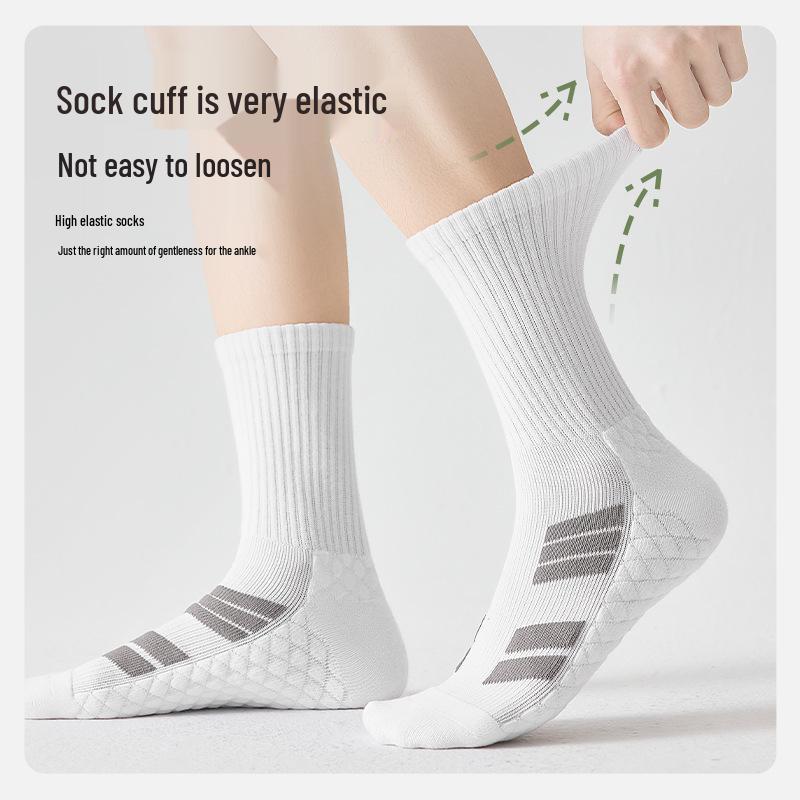 Men's Mid-Calf Thick Running Socks - Autumn/Winter Sports, Mountaineering, Basketball