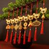 Chinese New Year Decorations 2026 Year of Horse Lucky Feng Shui Charm Zodiac Horse Hanging Tassel Pendant for Fortune Wealth Success Home Car Bonsai