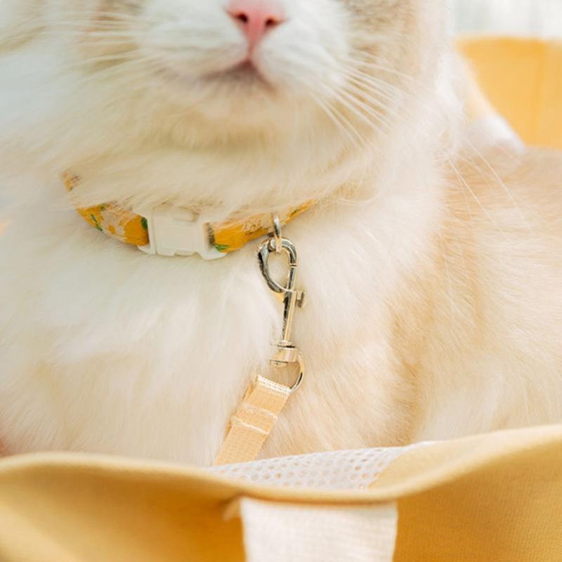 Cats-in-bag Carriers for Puppies Carry Bag Outdoor Travel Shoulder Carriers Sightseeing Bag Safety Strap