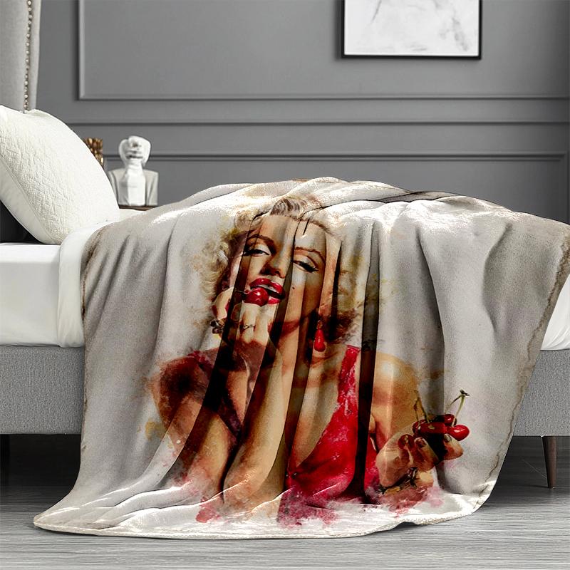 Singer Print Blanket - Soft & Comfortable, for Bedroom, Travel, Sofa, Home Decoration - Birthday Christmas Gift for Friend