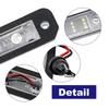 2x White LED License Plate Lamp For 92-00 Honda Civic Rear Tag Light 34100S04A01
