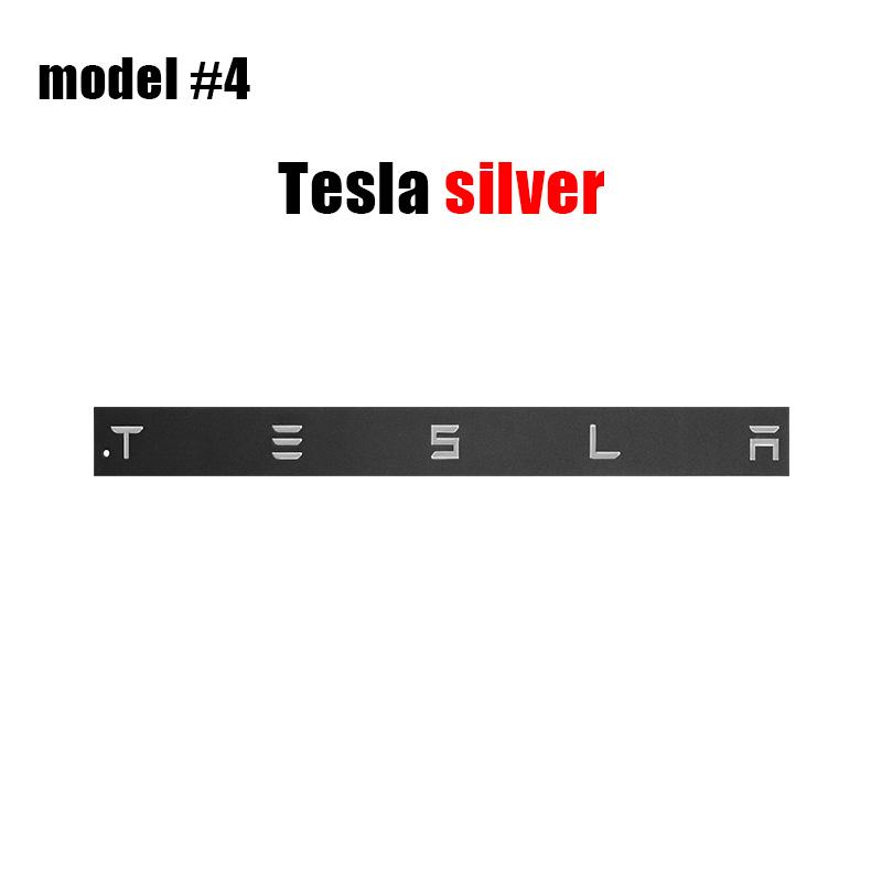 3D ABS Car Emblem Tesla Letter front hood Rear Tailgate trunk Decals badge sticker For Model 3 Model S X Y Auto Decal Accessorie