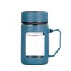 Large Capacity Insulated Glass Water Cup with Portable Tea Infuser