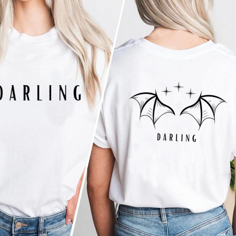 

Rhysand Darling Tshirt High Lord Favorite Bat Boys Tshirt ACOTAR Wingspan Graphics Tees Bookish Merch Sarah J Maas T Shirt S