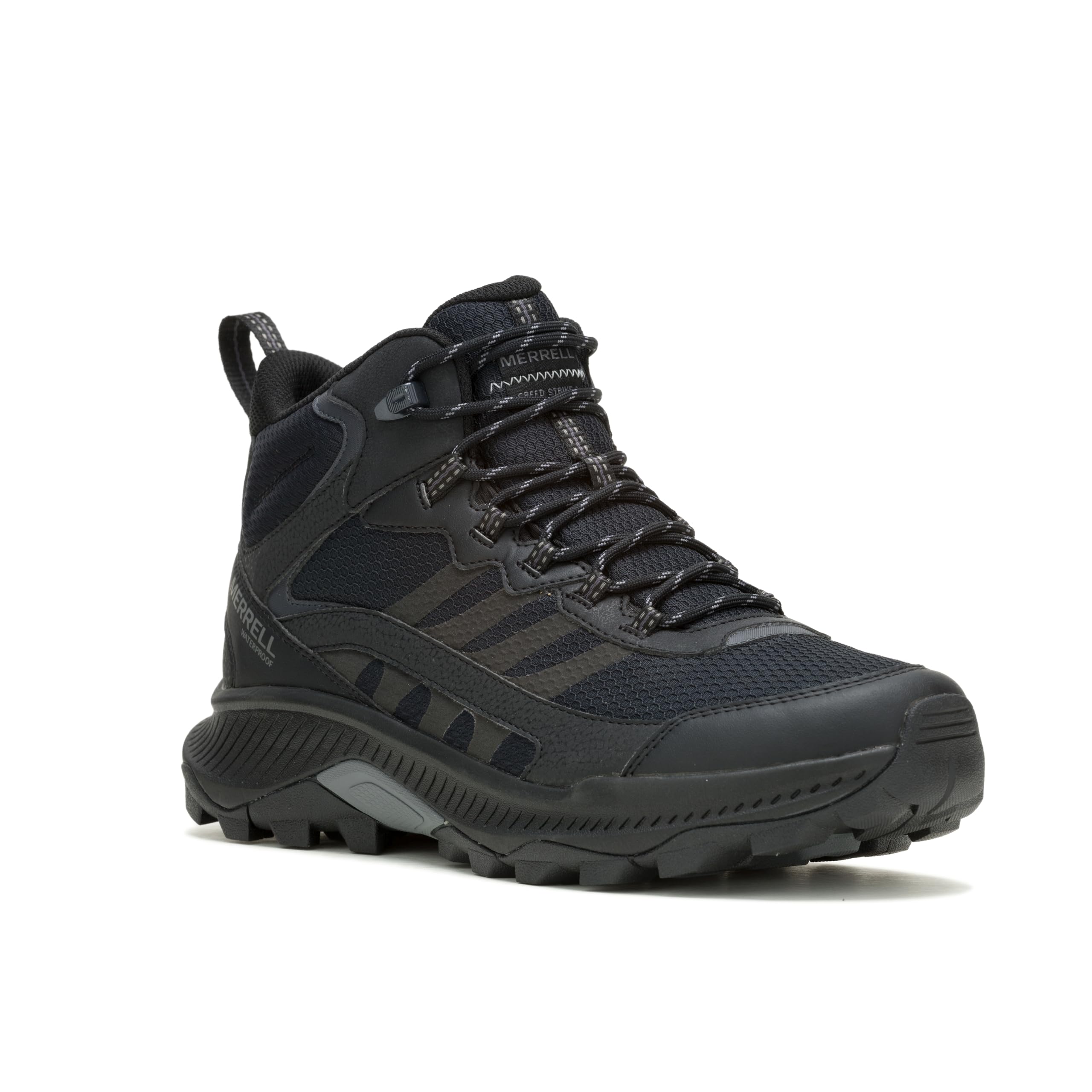 

Кроссовки для походов SPEED STRIKE 2 MID WATERPROOF Водонепроницаемые ЧЕРНЫЕ см 2E [Merrell] Мужские 28.0 чёрный
