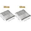 Foldable Sink Drain Rack Detachable Collapsible Stainless Steel Drain Rack Space Saving Heat Resistant KitchenDrying Basket